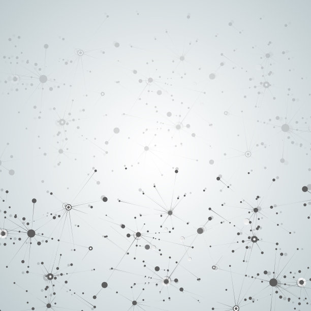 抽象几何背景。矢量科学概念。连点连线图片下载