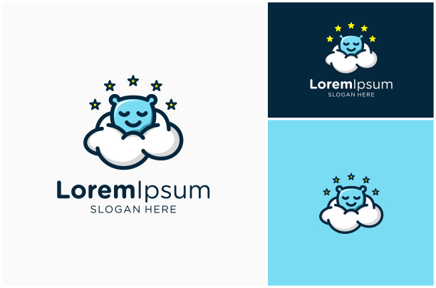 枕头靠垫睡觉睡觉舒适柔软云梦幸福矢量设计插图图片下载