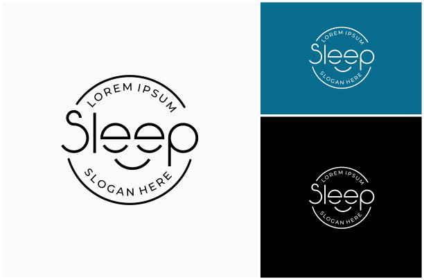 睡觉睡觉睡觉睡觉时间快乐睡觉时间文字徽章邮票矢量设计插图图片下载