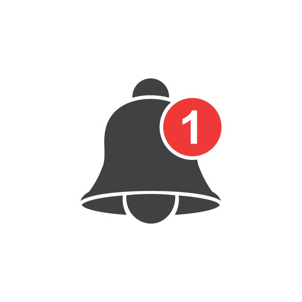平面样式的通知铃声图标。在孤立的背景上传入收件箱消息矢量插图。响铃招牌经营理念。图片下载
