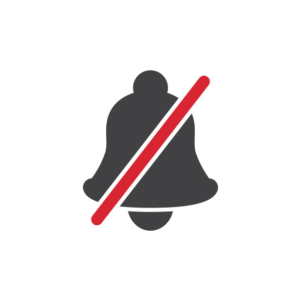 平面样式的通知铃声图标。在孤立的背景上传入收件箱消息矢量插图。响铃招牌经营理念。图片下载