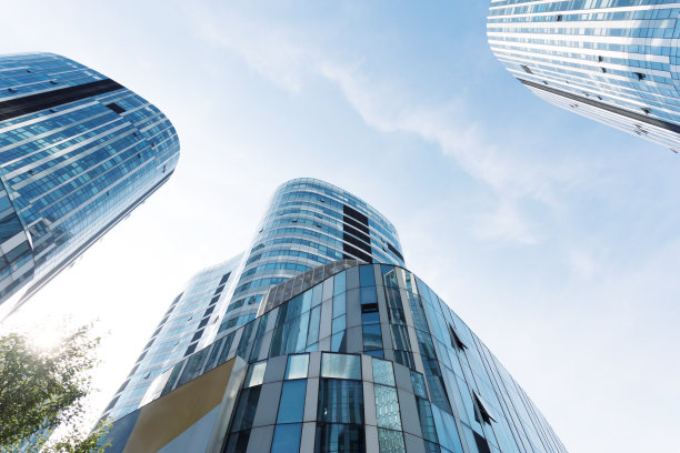 玻璃幕墙现代办公大楼图片下载