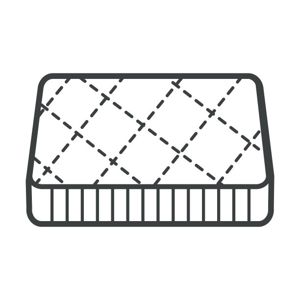 卧室家具，骨科床垫，隔离床上用品图标图片下载