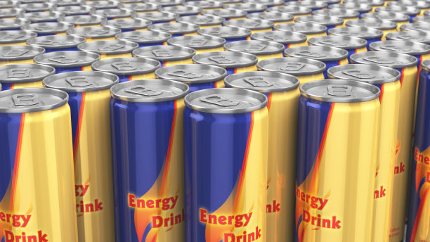 能量饮料罐，景深图片下载