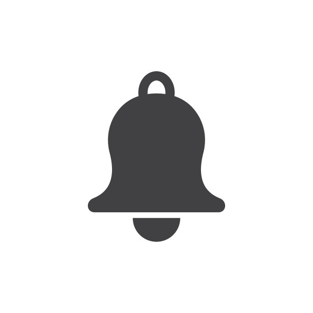 平面样式的通知铃声图标。在孤立的背景上传入收件箱消息矢量插图。响铃招牌经营理念。图片下载