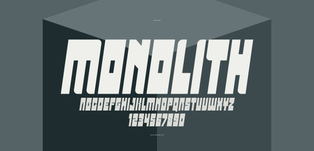 大胆和强大的矢量几何字体的标志和标志，显示字体的海报和标题，重和厚字母字母在现代风格，斜体版本。图片下载