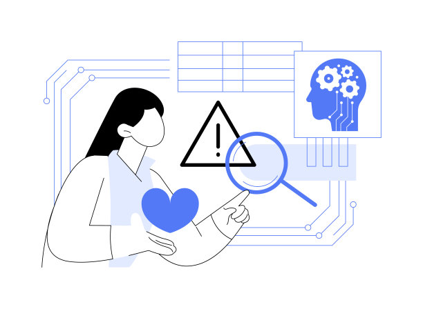 人工智能支持的原因识别抽象概念矢量图。图片下载