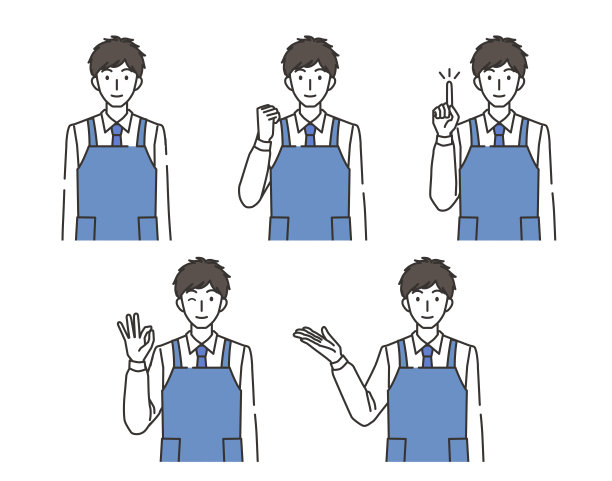 男职员插图组图片下载