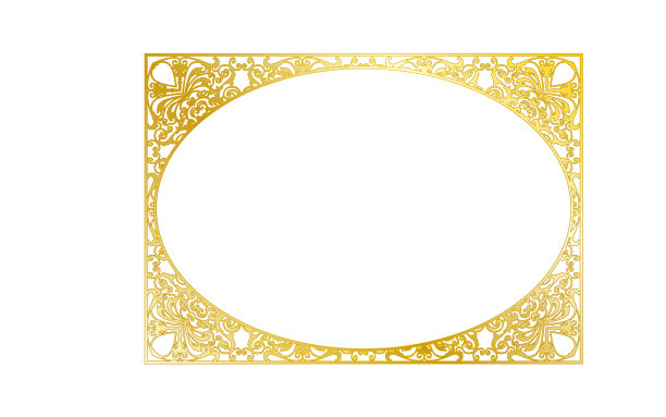哥特式框架。西式相框。金字纸(a - 4纸)图片下载