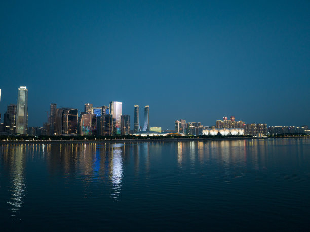 杭州滨江夜景图片下载