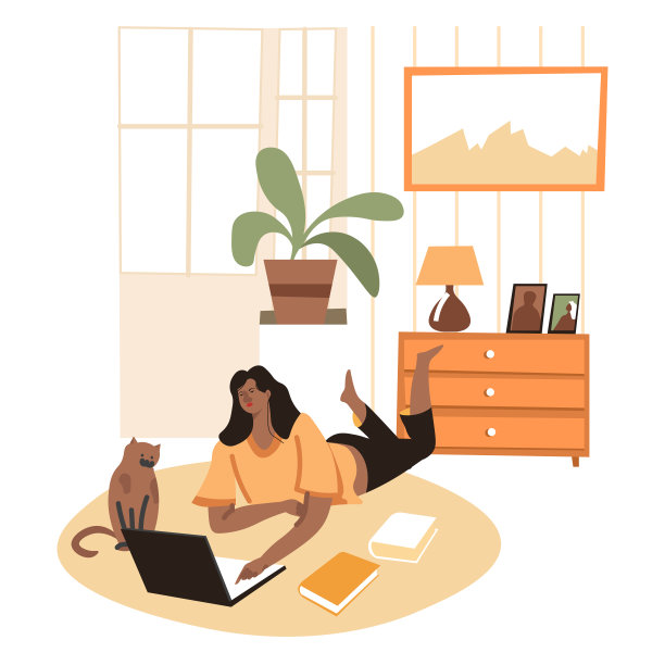 在家用笔记本电脑工作的女人，记笔记的学生图片下载