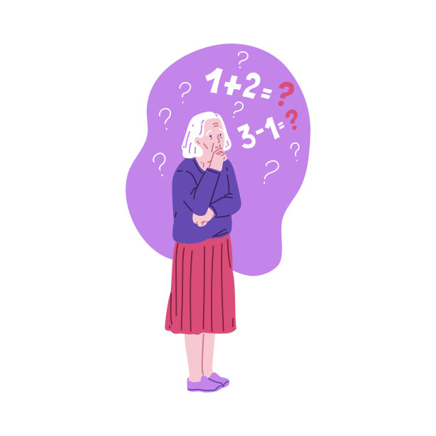 一位老年妇女患有阿尔茨海默病。图片下载