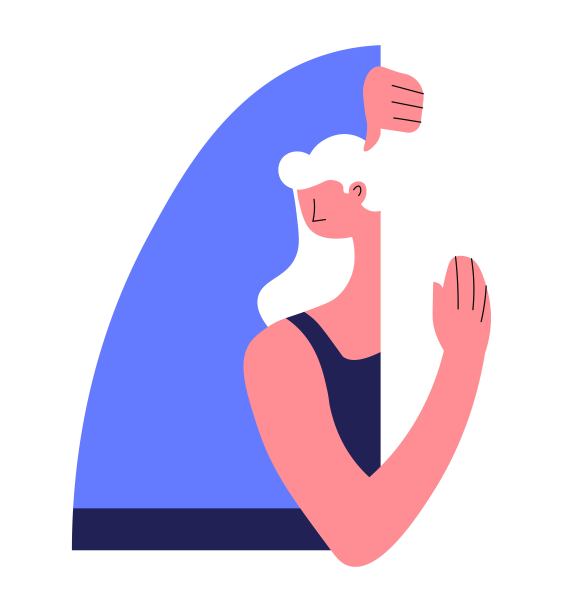 女人从窗角望出去孤立的性格图片下载