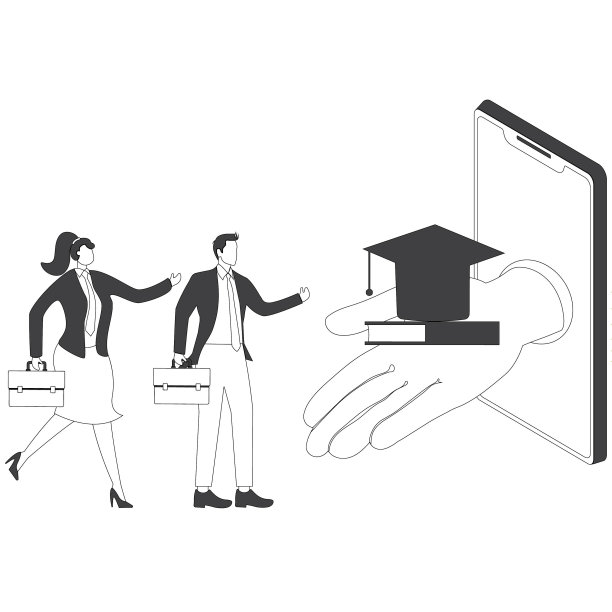 在线教育概念，互联网，学习，图书馆，文学，男性，男性，手机App图片下载