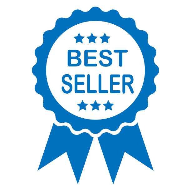 蓝色的畅销书标签图片下载