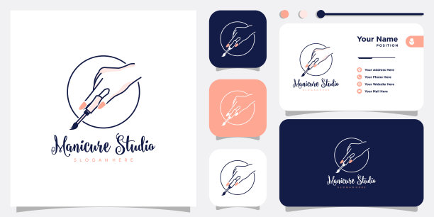 钉子标志概念与创意元素风格高级矢量图片下载