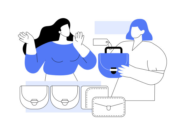 独家服装收集孤立的卡通矢量插图。图片下载