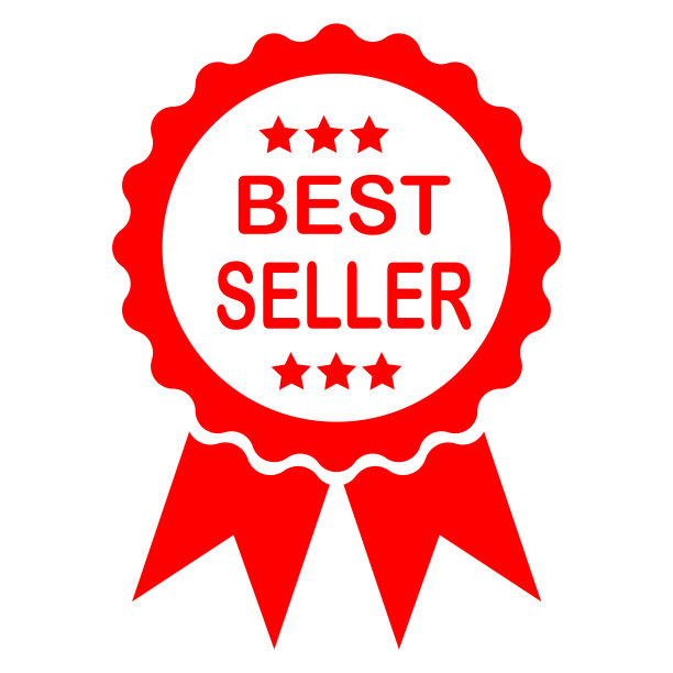 红色的畅销书标签图片下载