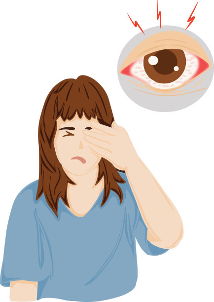 眼睛酸痛，眼睛感染，眼睛发红，眼睛刺激性，真菌感染图片下载