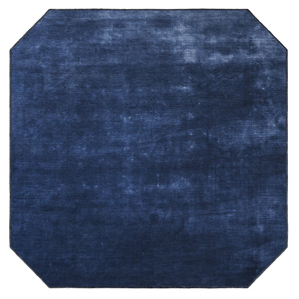 蓝色纹理地毯的俯视图图片下载