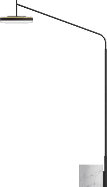 落地灯的侧视图图片下载