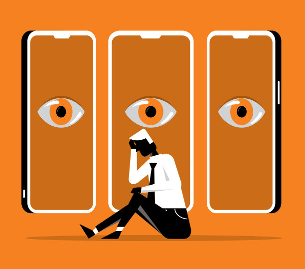 间谍智能手机-商人图片下载