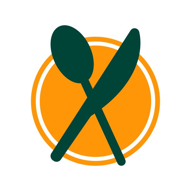 勺子和刀的图标和标志图片下载