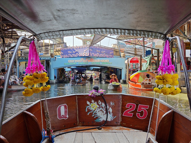 泰国曼谷水上市场之旅图片下载