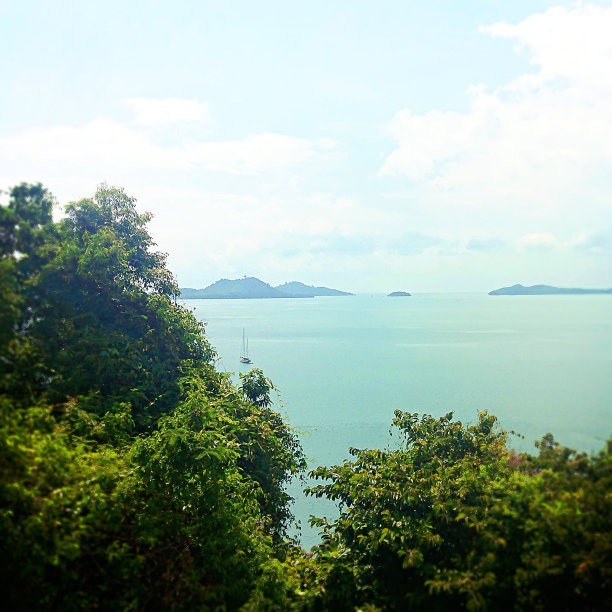 以海岸线为背景的船只图片下载