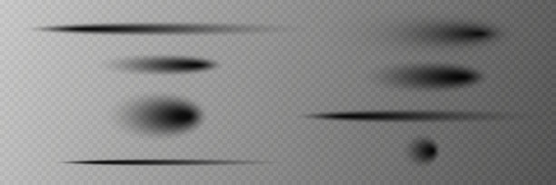 一组逼真的阴影和阴影效果。图片下载