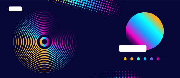 几何圆渐变背景上的深蓝颜色图片下载