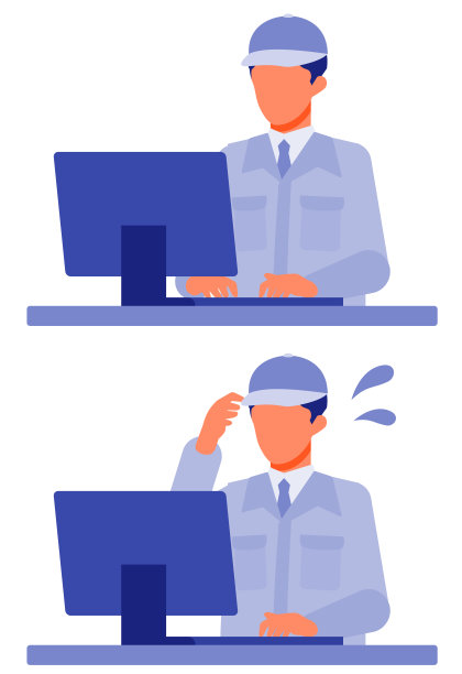 工作的人。解决问题的概念。卡通人物。人们面对头像和图标。PC人的特写图像。图片下载