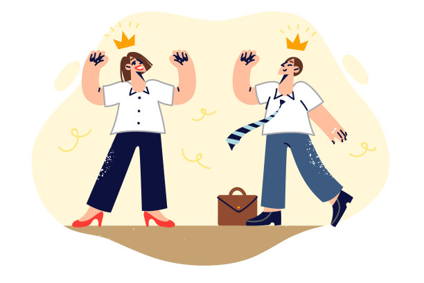 头顶皇冠的自恋型管理者认为自己比同事更重要图片下载