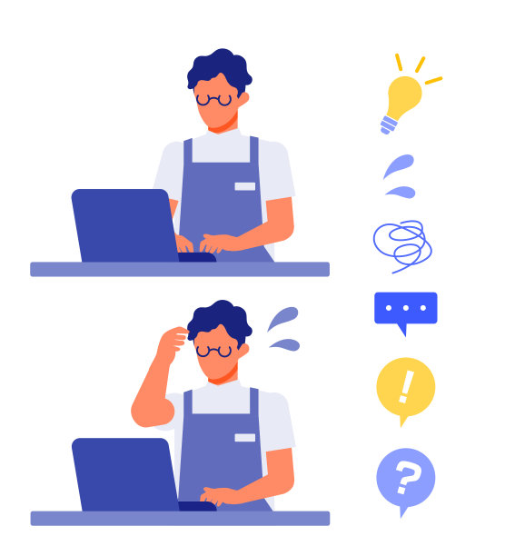 工作的人。解决问题的概念。图片下载