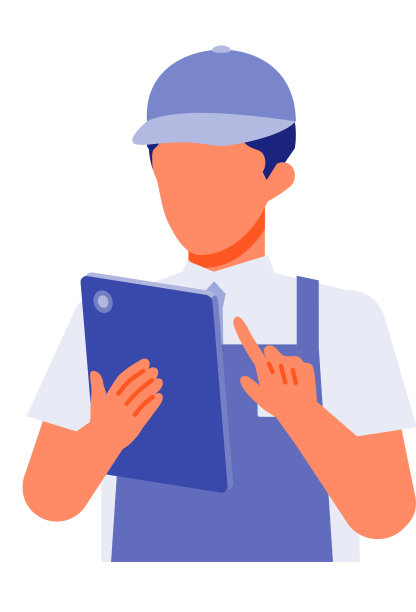 工作的人。解决问题的概念。卡通人物。人们面对头像和图标。平板人的特写图像。图片下载