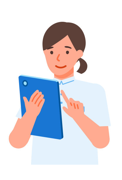 工作的女人。解决问题的概念。女性卡通人物。人们面对头像和图标。平板女人的特写图像。图片下载