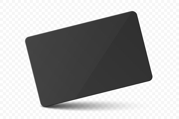 采购产品矢量黑色礼品卡，证书，客房，塑料酒店公寓钥匙卡，身份证，销售，信用卡设计模板的模型，品牌。俯视图图片下载