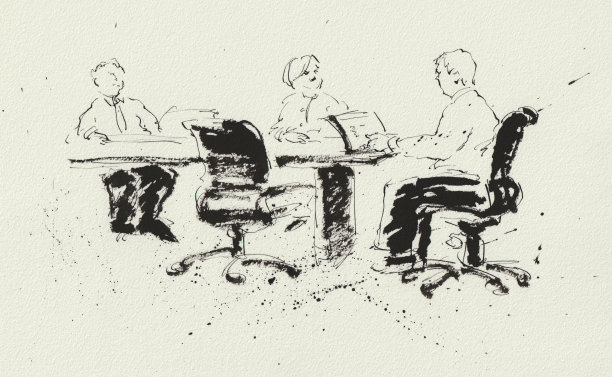 商务会议插图图片下载