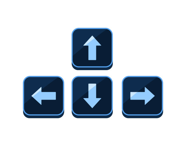 键盘图标。左右上下箭头图片下载