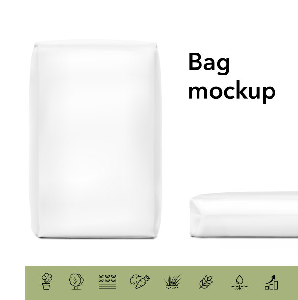 立式大重袋模型，用于盆栽土壤，化工产品，有固定的图标。图片下载