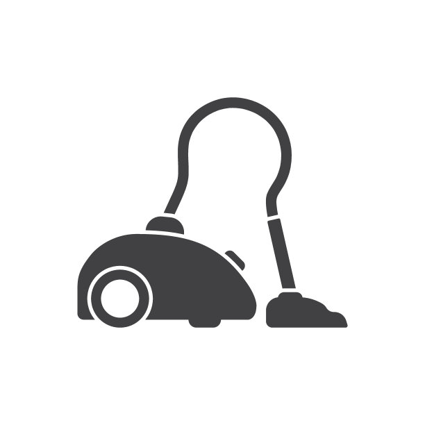 吸尘器图标在平面风格。隔离背景上的房屋清洁矢量插图设备。清洁机器标牌经营理念。图片下载