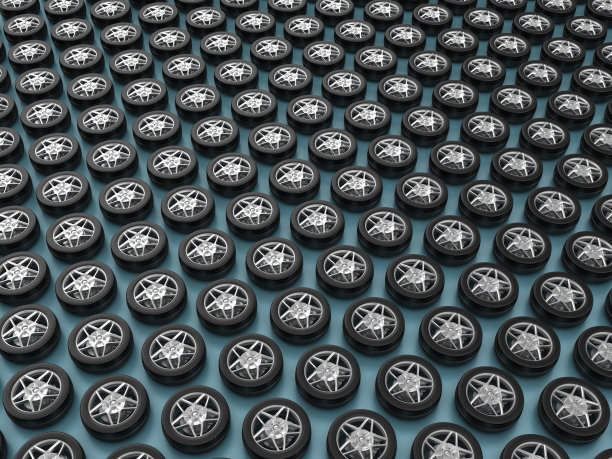 3D车轮图案背景图片下载