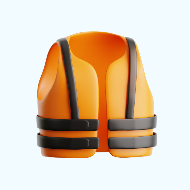 施工夹克，安全服，工业服工作三维图标插图渲染设计图片下载