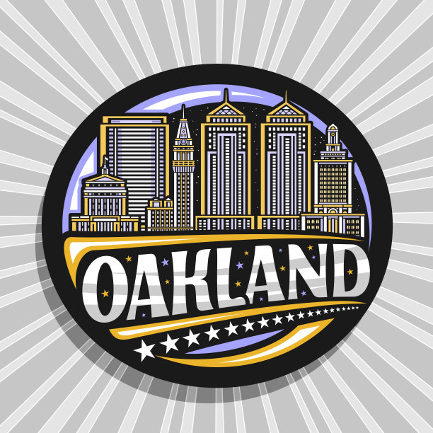 奥克兰矢量标志图片下载