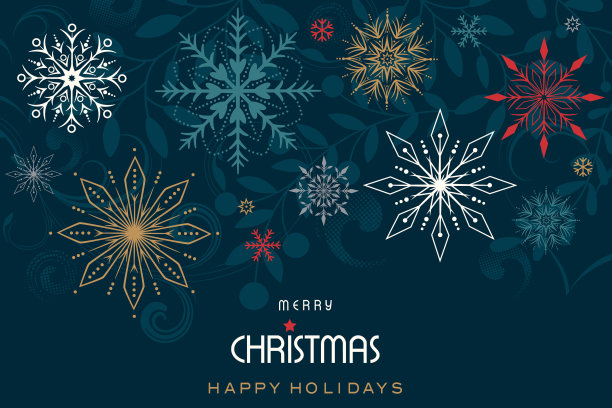 雪花枝背景素材图片下载