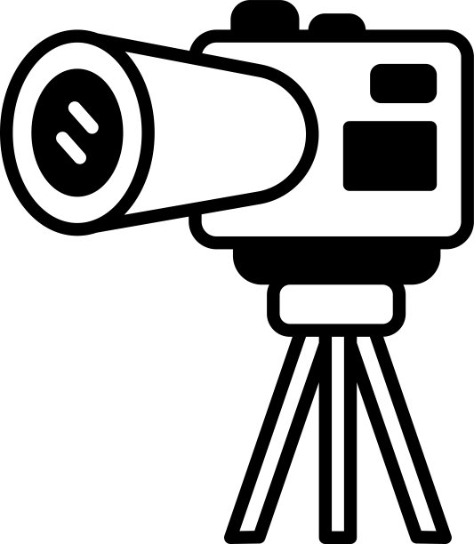 带三脚架的相机是黑白的图片下载