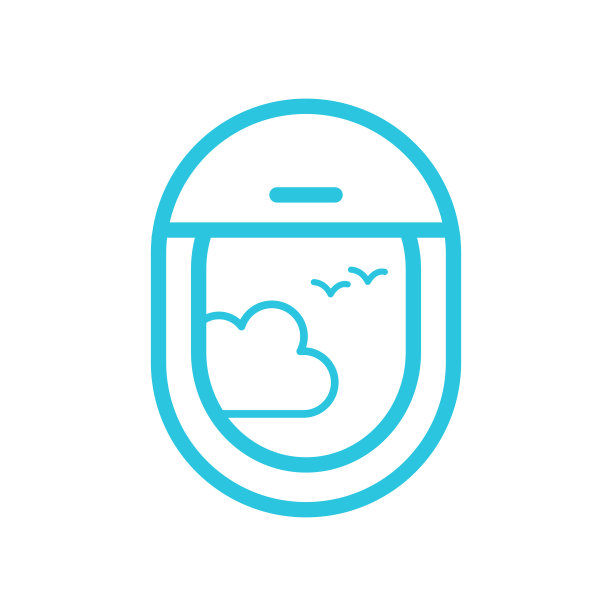 通过平面窗口图标查看。孤立在白色背景上。图片下载