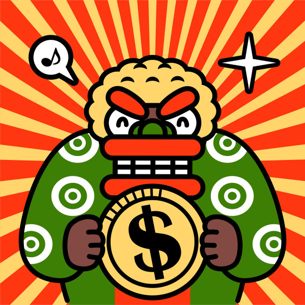 新年舞狮，展示大金币，祝大家新年快乐图片下载