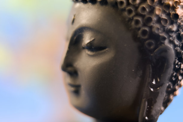 佛教寺庙里的佛像特写图片下载