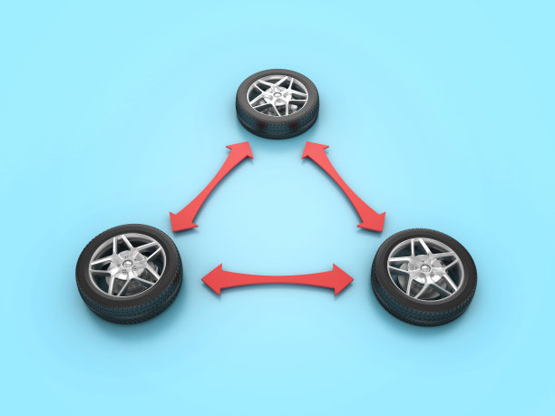 带箭头的3D轮子图片下载